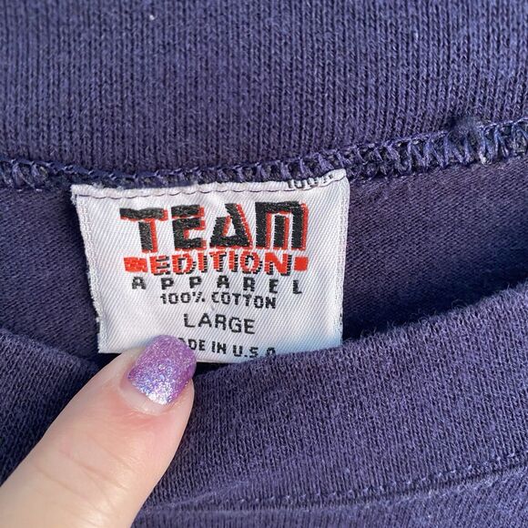 Vintage Notre Dame Shirt Mens Size Large Y2k Big Logo Fighting Irish Embroidered - Picture 3 of 8